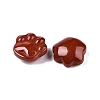 Natural Red Jasper Cat Paw Print Figurines DJEW-N003-03E-2