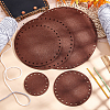   10 Sets 5 Style Flat Round Felt Fabric DIY-PH0009-24C-5