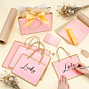 20Pcs 3 Styles Paper Gift Tote Bags with Polyester Gold Ribbon ABAG-WA0001-36A-3