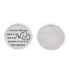 Non-Tarnish 201 Stainless Steel Pendants STAS-T064-38P-12-1