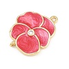 Brass Enamel Connector Charms KK-L275-57G-09-2