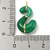 Brass Enamel Pendants X-KK-E093-03G-S-3