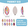 1440Pcs 12 Colors Glass Rhinestone Cabochons RGLA-CA0001-13-2