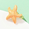 Brass Enamel Adjustable Cuff Rings for Women RJEW-G357-01L-3