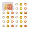 Craftdady 300Pcs 3 Colors Alloy Daisy Spacer Beads PALLOY-CD0001-11-1