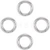 Unicraftale 201 Stainless Steel Spring Gate Rings STAS-UN0010-85P-1