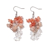 Natural Agate Earrings EJEW-TA00462-02-1