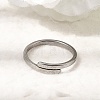 201 Stainless Steel Cuff Open Rings RJEW-Z141-02P-2