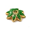 Multi-Petal Alloy Enamel Bead Caps FIND-G029-02G-03-3