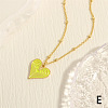 Women's Brass Enamel Necklaces FS-WG2EC7F-02-1