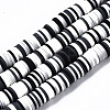 Handmade Polymer Clay Beads Strands CLAY-R089-8mm-150-1