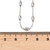 Brass Oval Ball Chain Necklaces for Men Women NJEW-L012-03P-5