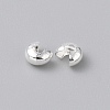 Brass Crimp Beads Covers KK-WH20001-06A-S-2