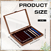 10 Grids Wooden Watch Band Organizer Storage Cases with Visible Window Lid CON-WH0112-078-2