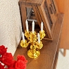 Alloy Candlestick Holder Mini Model PW-WGA84BE-02-1