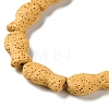 Fish Dyed Natural Lava Rock Beads Strands G-O126-01A-08-3