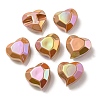 UV Plating Rainbow Iridescent Acrylic Beads OACR-P010-03B-2