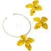 Flower Alloy Stud Earrings & Pendant Choker Sets for Women WG42A9F-01-5