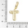 Brass Micro Pave Clear Cubic Zirconia Pendants KK-M289-01T-G-3