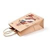 Christmas Theme Printed Kraft Paper Bags with Handles ABAG-M008-08D-2