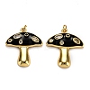 Real 18K Gold Plated Brass Micro Pave Cubic Zirconia Pendants X-ZIRC-L100-019H-G-1