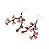 Glass Seed Bead Dangle Earrings EJEW-MZ00770-01-4