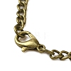 Alloy Glass Pendant Pocket Necklace WACH-S002-20AB-3