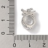 Rack Plating Brass Micro Pave Clear Cubic Zirconia Charms KK-B092-27P-3