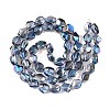 Electroplate Glass Beads Strands EGLA-T021-10G-2