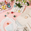 100Pcs 10 Colors 1-Hole ABS Plastic Shank Buttons BUTT-WH0020-102-5