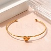 304 Stainless Steel Cuff Bangles STAS-Z108-08G-01-2