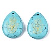 Synthetic Turquoise Pendants G-T122-73H-2