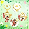 5Pcs Alloy Enamel Pendant Decorations HJEW-YW00452-2