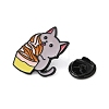 Cat with Ice Cream Enamel Pins JEWB-E026-01EB-02-3