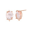 Brass Stud Earring Findings KK-S364-163H-2