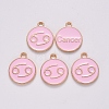 Alloy Enamel Pendants ENAM-S124-01B-09D-2