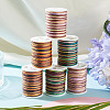 6Rolls 6 Styles Segment Dyed Polyester Thread NWIR-TA0001-47B-4