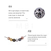 Cheriswelry 80Pcs 8 Colors Alloy Rhinestone Beads FIND-CW0001-12-13