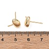 Brass Stud Earring Findings KK-CBABAE6-03LG-3