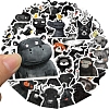 50Pcs PVC Waterproof Animals Stickers PW-WG344AB-01-3