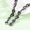 Unisex 304 Stainless Steel Necklaces NJEW-C115-10AS-3