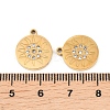 304 Stainless Steel Rhinestone Pendants STAS-Z188-01G-3
