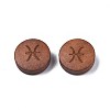 Laser Engraved Wood Beads WOOD-S053-53I-2