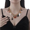 Halloween Alloy Enamel Spider Pumpkin Multi Pendant Bib Necklaces for Women WG0CF79-01-3