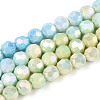 Anti-Tarnish Electroplate Glass Beads Strands EGLA-T021-6mm-15-09-1