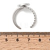 304 Stainless Steel Cuff Ring Components STAS-P454-01B-P-3
