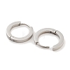 Tarnish Resistant Frosted 304 Stainless Steel Huggie Hoop Earrings for Women EJEW-C096-31C-P-2