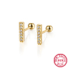 Simple and Stylish Rectangle S925 Sterling Silver Stud Earrings RP0395-1-3