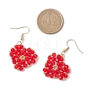 Heart Glass Dangle Earrings EJEW-MZ00639-02-3