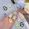 10Pcs 5 Colors Penguin Food Grade Eco-Friendly Silicone Beads SIL-GO0001-13-3